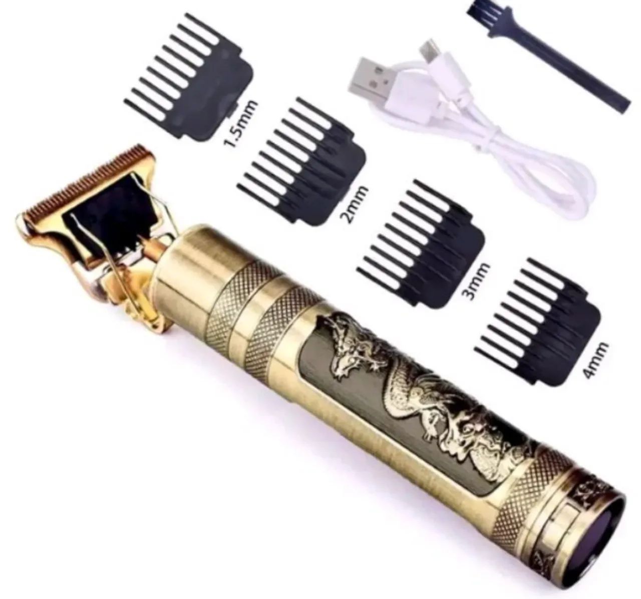 Máquina de cortar cabelo/barba dragão trimmer suit - Nova  - Foto 2