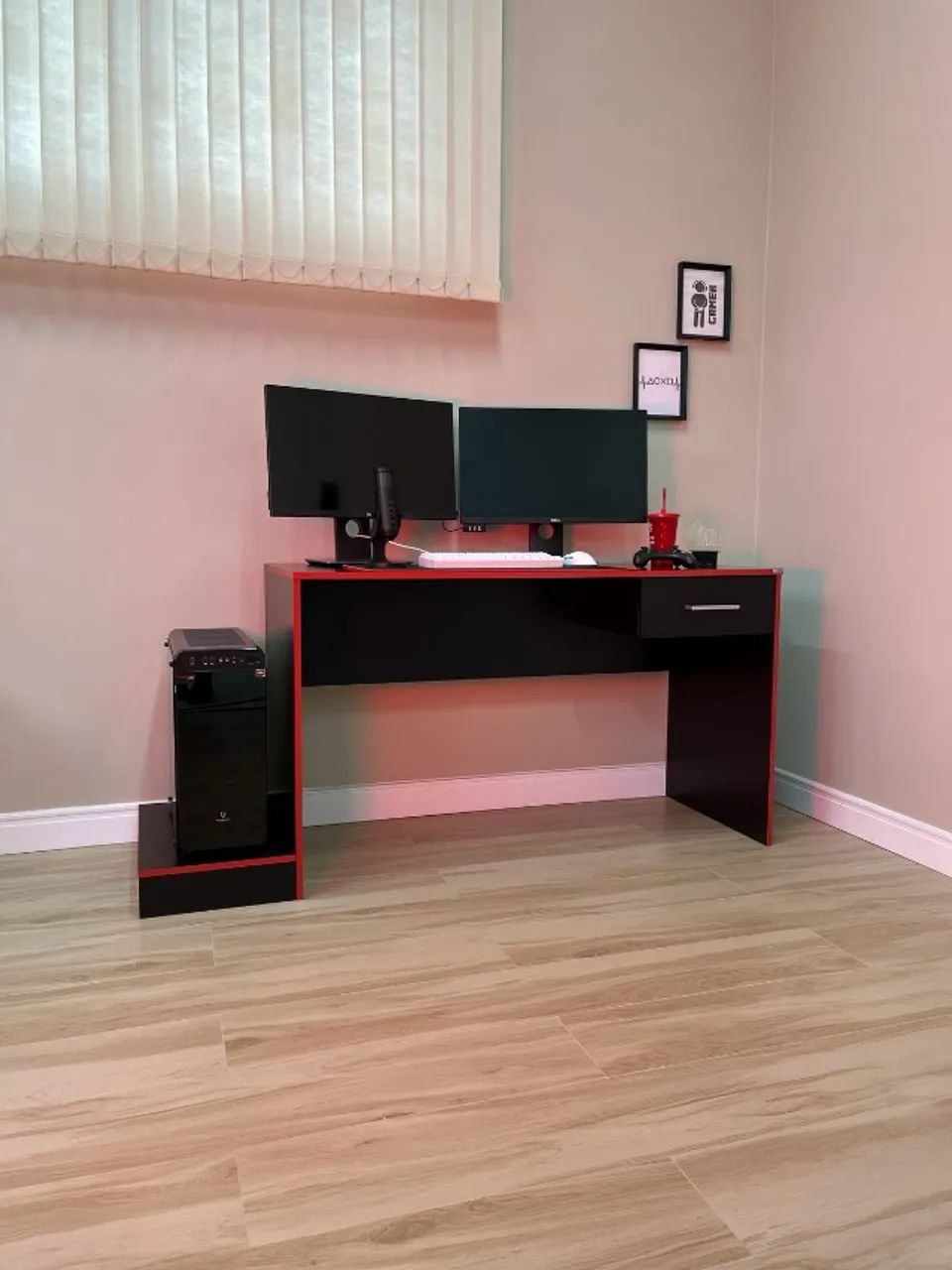 PROMOÇÃO Mesa Gamer com Gaveta NOVA