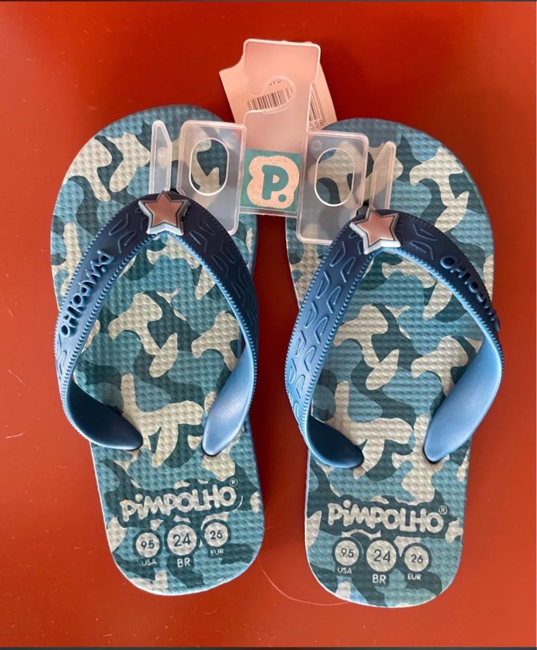 Chinelo infantil Pimpolho NOVO, número 24