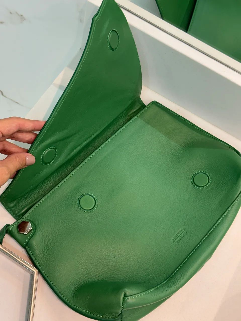 Bolsa Couro Arezzo Verde - Foto 2