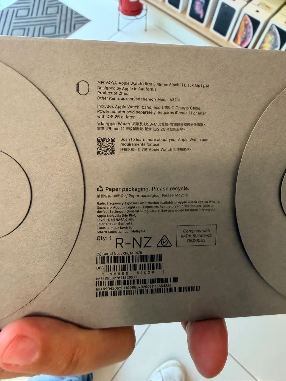Apple Watch Ultra 3  preto na caixa lacrado  - Foto 2
