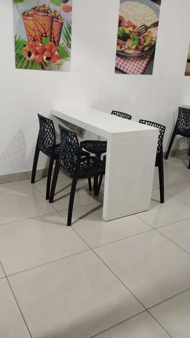  3 Mesas  de canto para lanchonete com 4 cadeiras cada mesa  - Foto 3