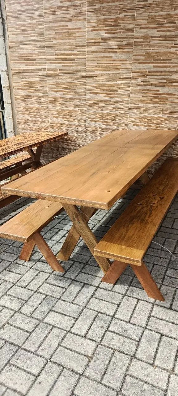 Mesas com bancos para área gourmet - Foto 2