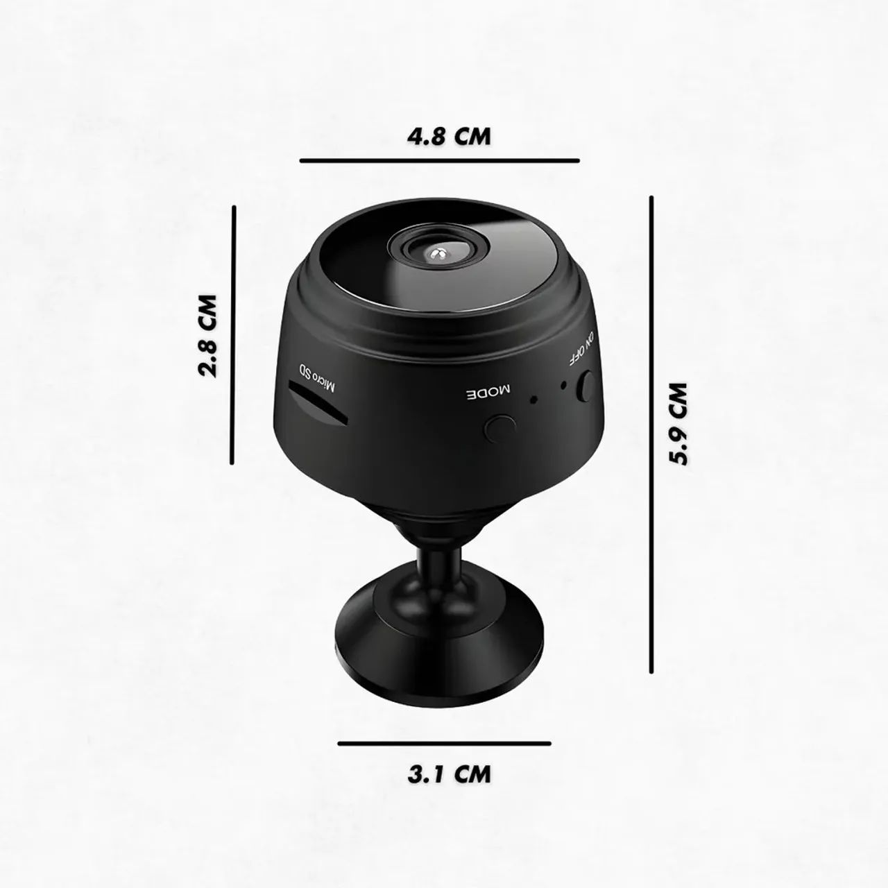 Kit 2 Mini Câmera Espiã A9 Wifi com Sensor e Visão Noturna - Foto 5