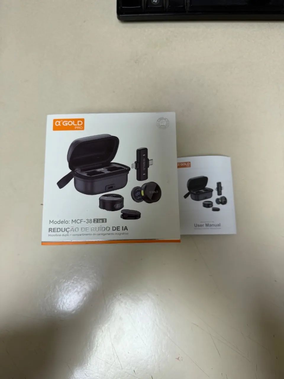 Microfone Duplo Sem Fio ?GOLD Pro MCF-382 - Foto 3