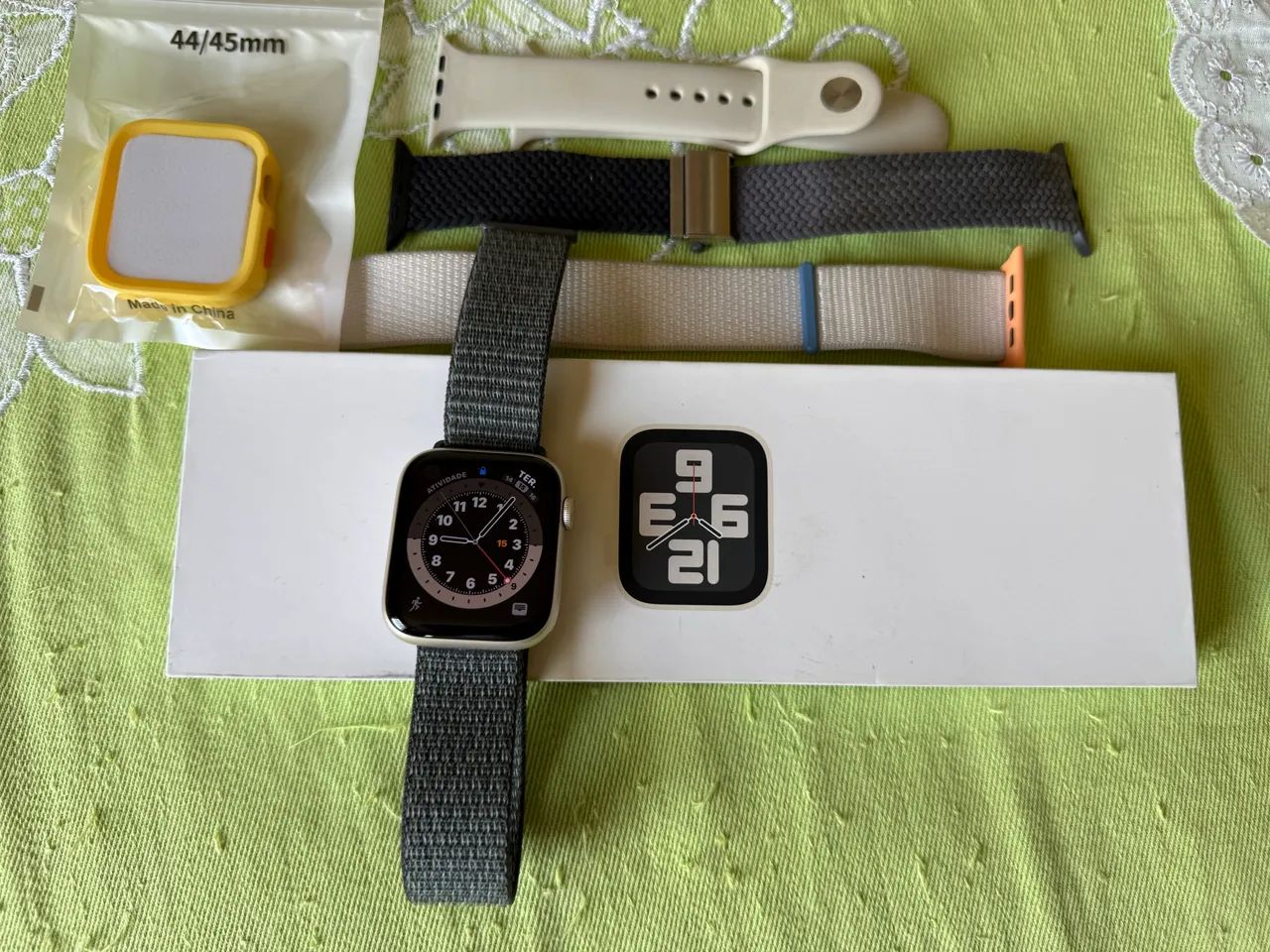 Apple Watch SE 2 geração completo zerado sem marcas , o combo perfeito  - Foto 3