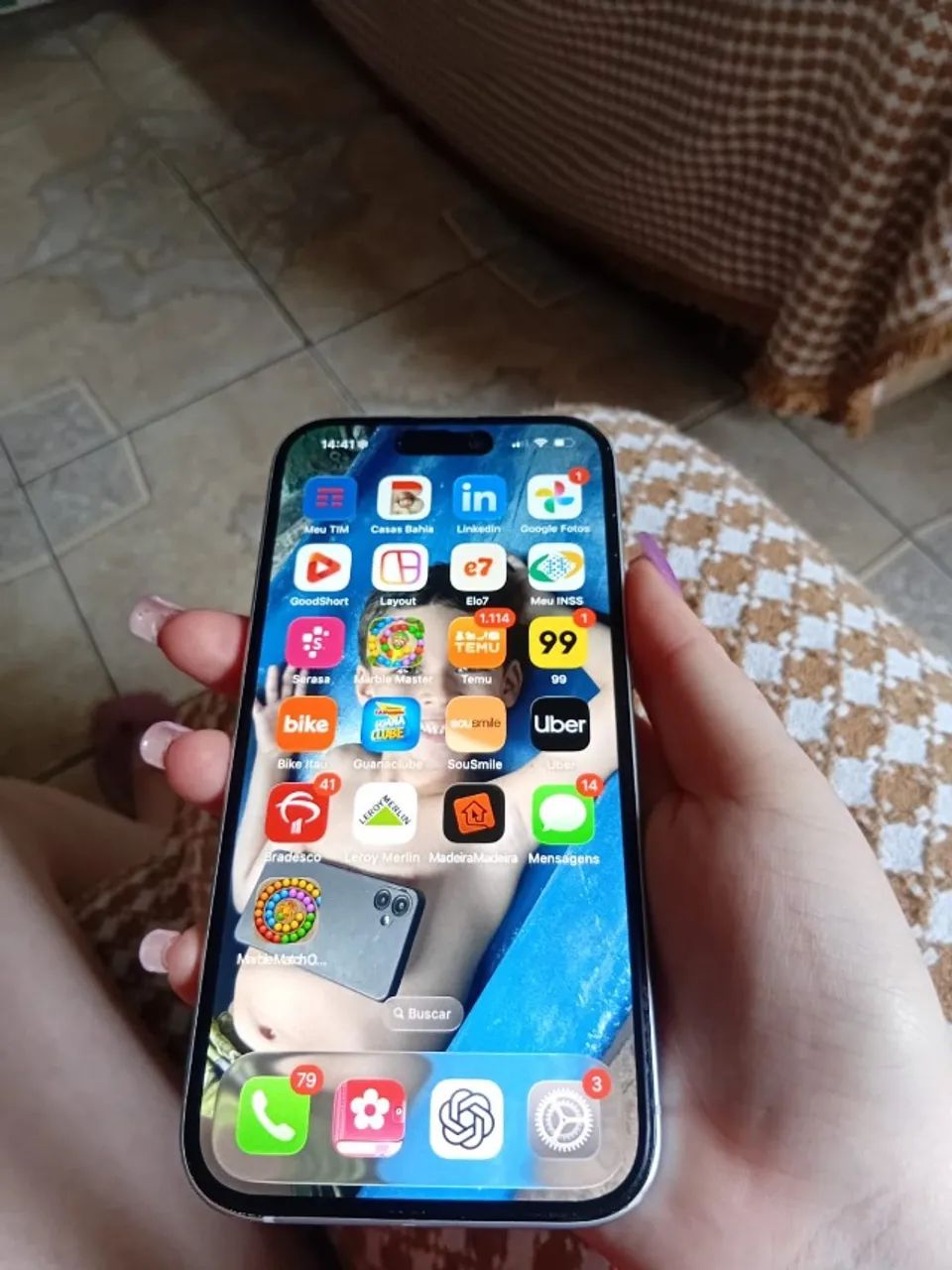 iPhone 15 off white 128GB - Foto 4