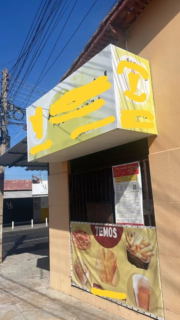 Placa e fachada para ponto comercial