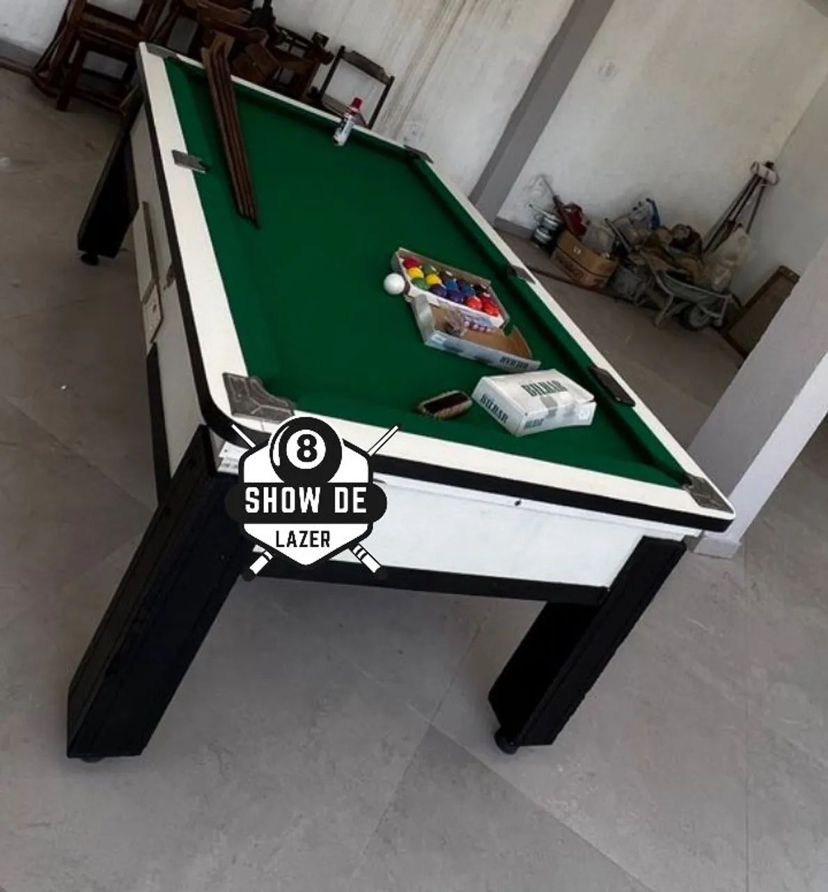 Sinuca De Gaveta Em Fórmica Branca 