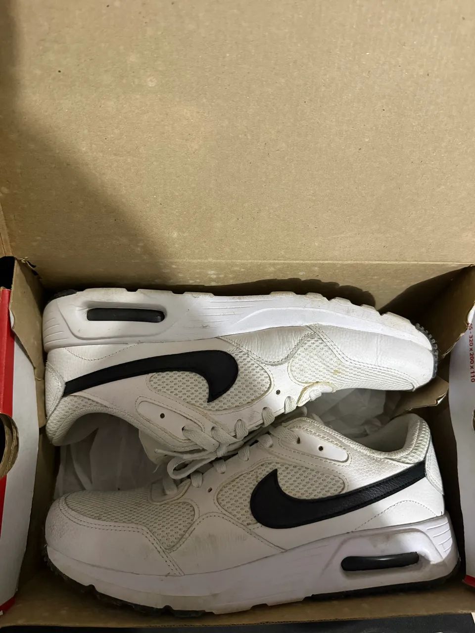 nike air max sc branco/preto