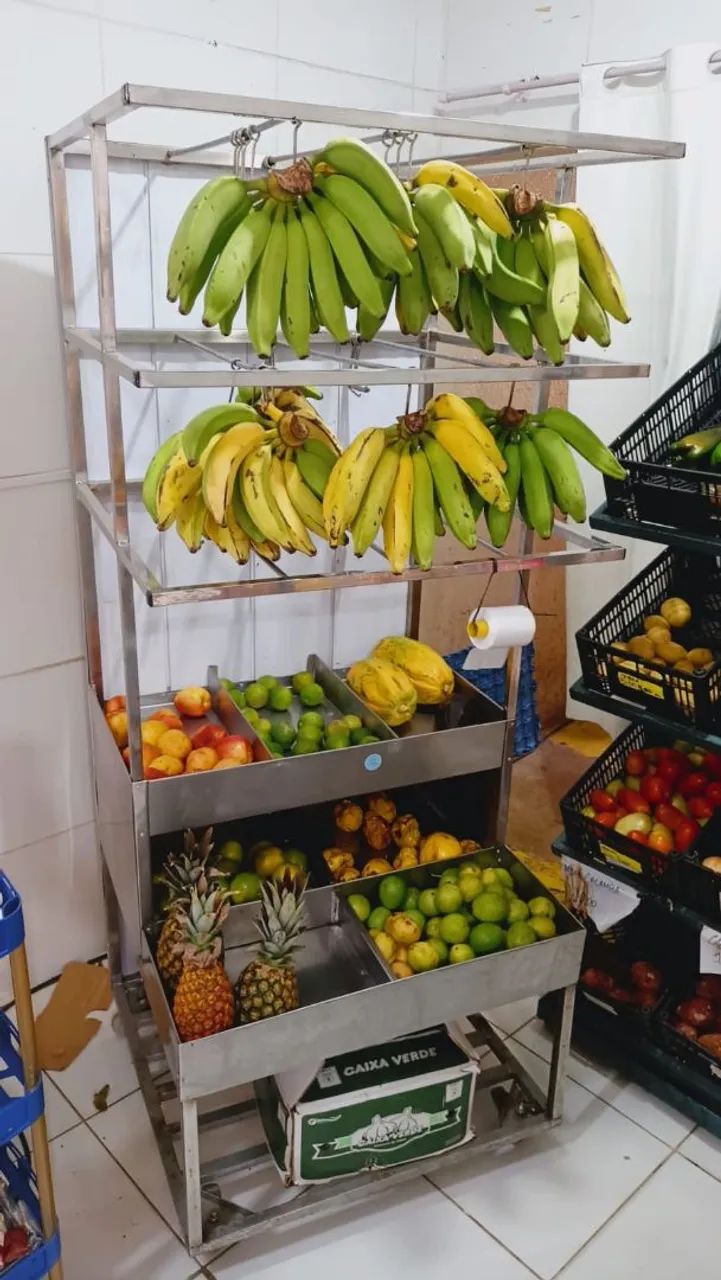 Expositor de frutas em inox 