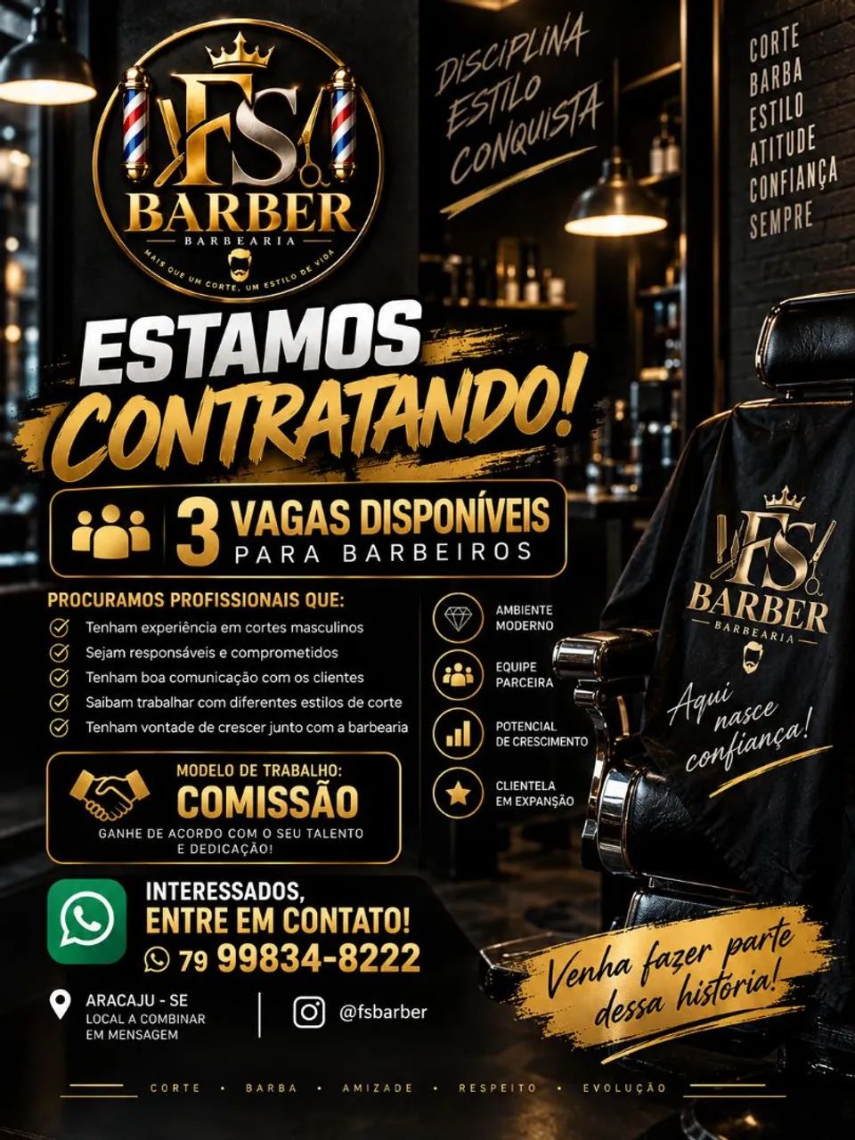 VAGA PARA BARBEIRO 