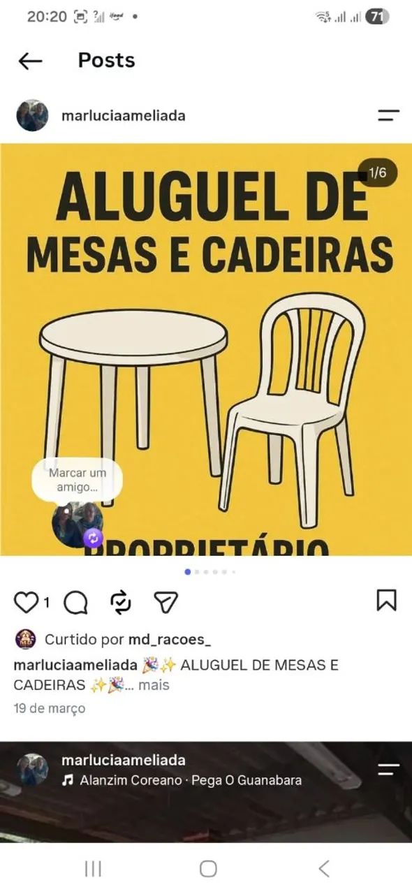 Alugo mesas e cadeiras  - Foto 2