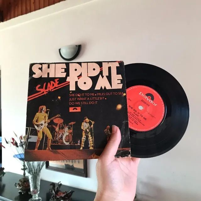 vinil compacto - slade - she did it to me