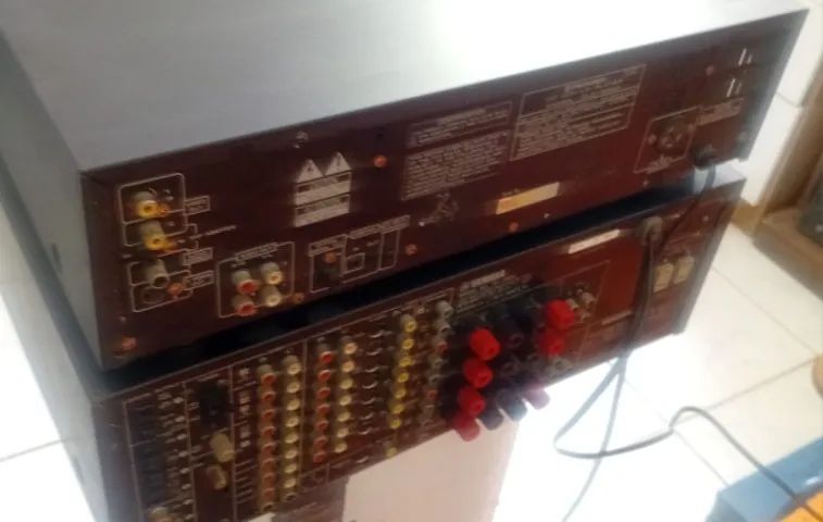 RECEIVER YAMAHA + CLD PIONEER desapego - Foto 5