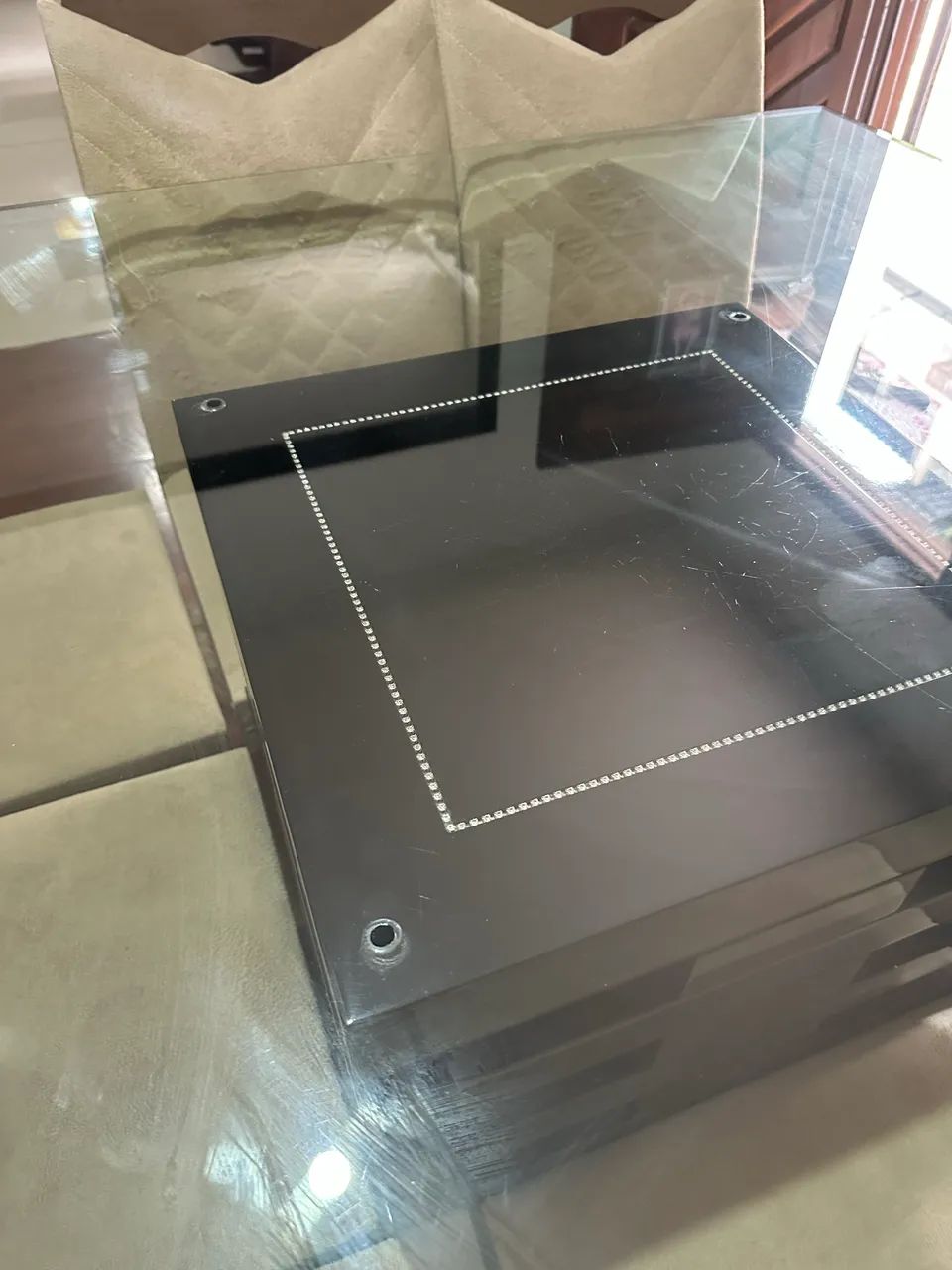Mesa de vidro + 8 cadeiras  - Foto 3