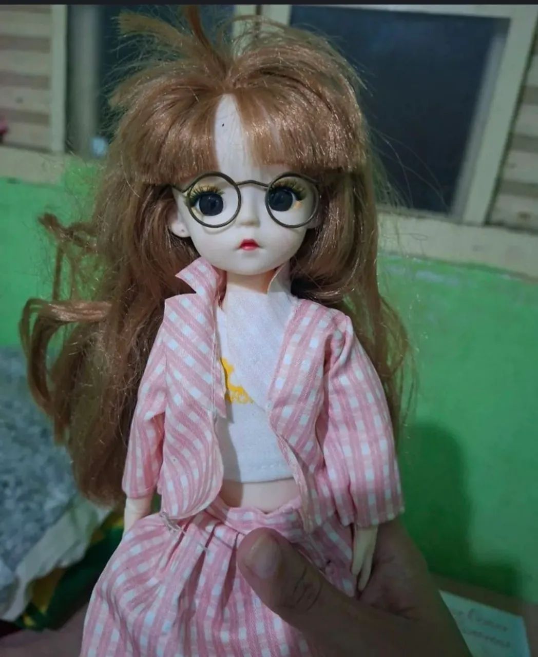 2 bonecas bjd + urso de pelucia - Foto 3