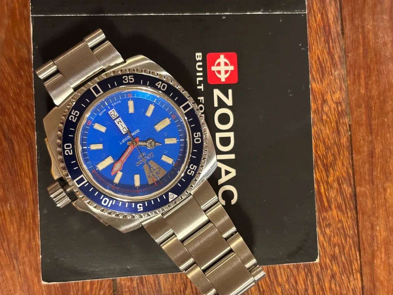 Relógio Zodiac V-Wolf Diver 300 FULL SET - Foto 5