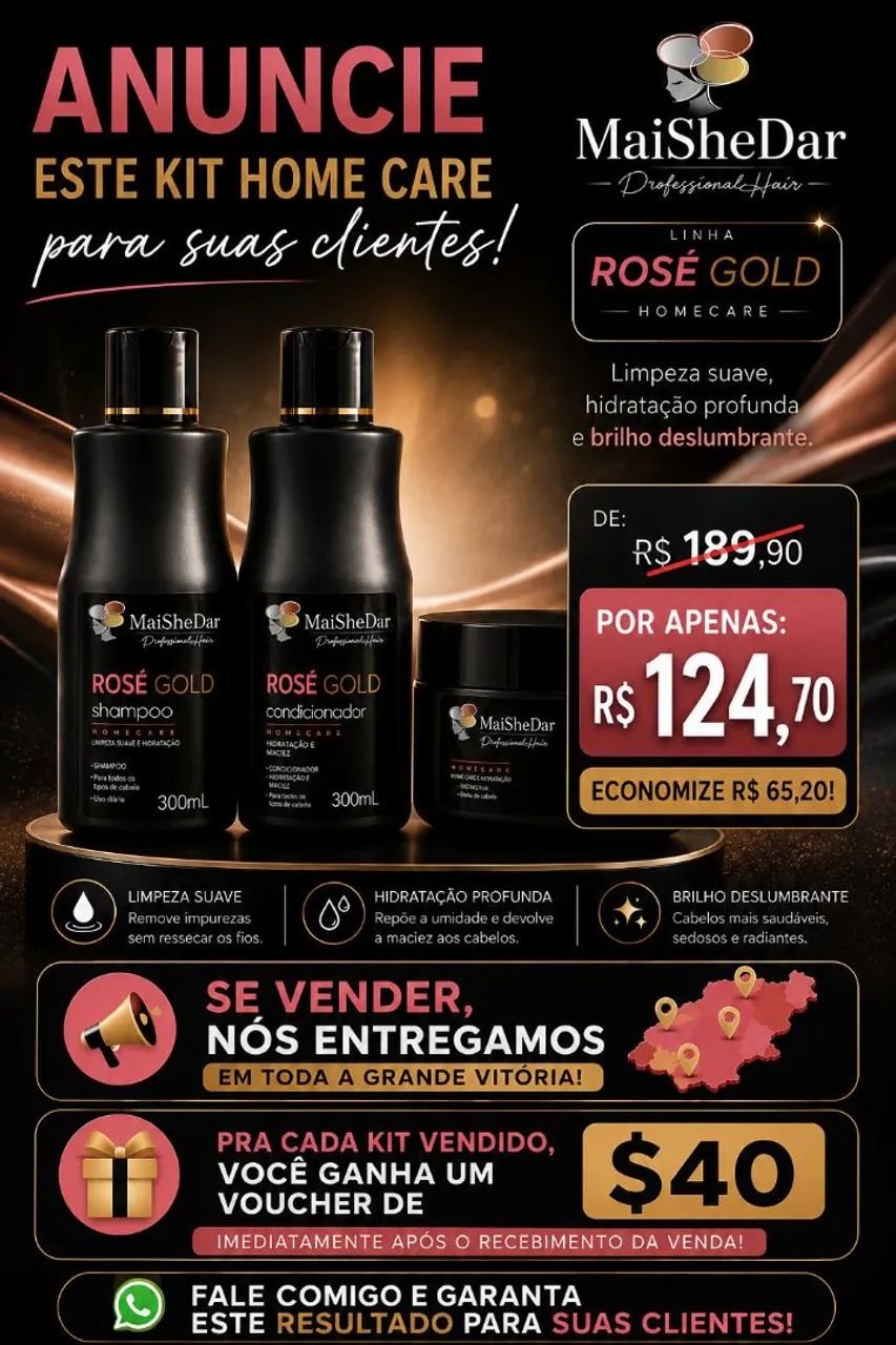 Kit ROSÊ gold Home care - Foto 2