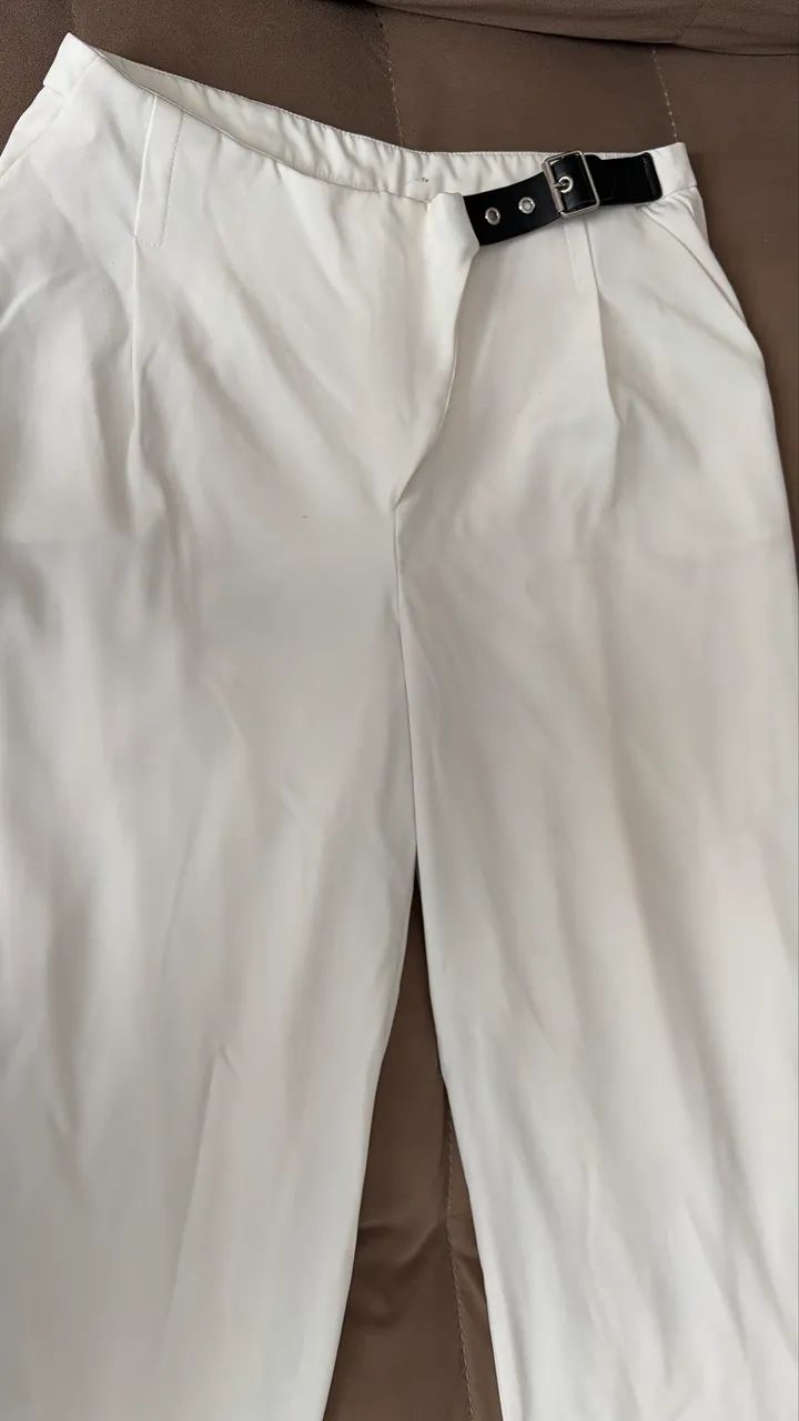 CALÇA SOCIAL BRANCA / OFF WHITE - Foto 5