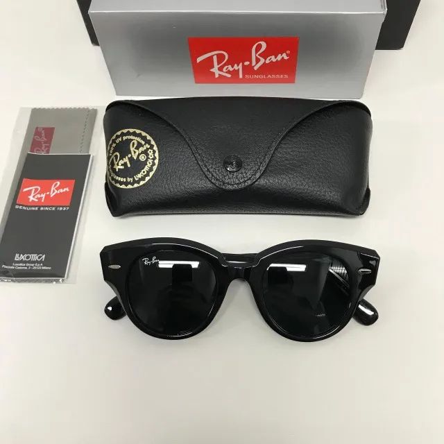óculos de sol ray ban roundabout black - Foto 5