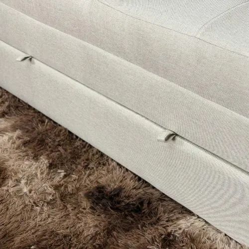 Sofa Cama Dominic 1.40m Linho Entrega Rápida - Foto 4