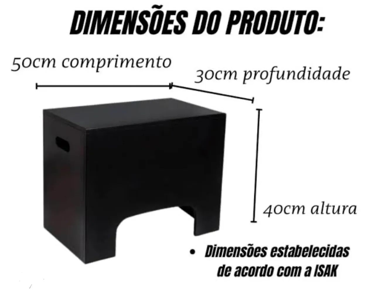 Banco antropométrico preto - Foto 3