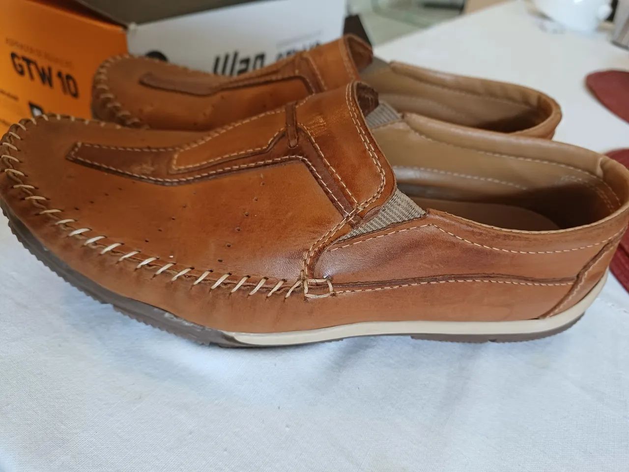 Sapato mocassim em couro - Foto 3