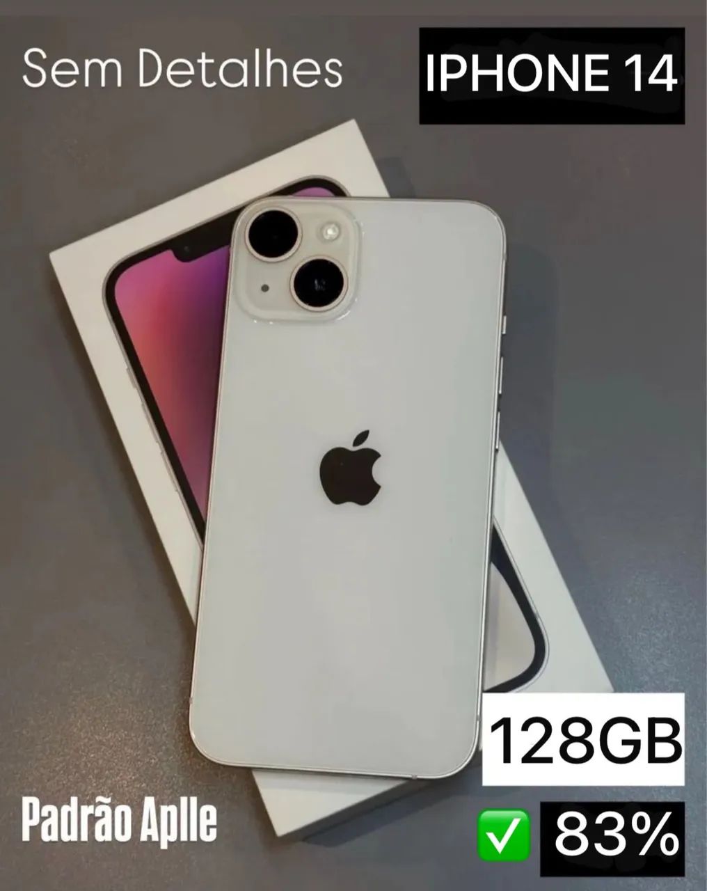 Iphone 14 branco 128GB