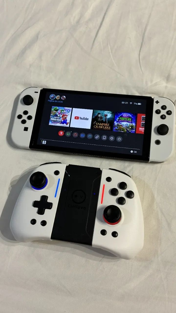 Nintendo Switch OLED com controle Hall Effect - Foto 2