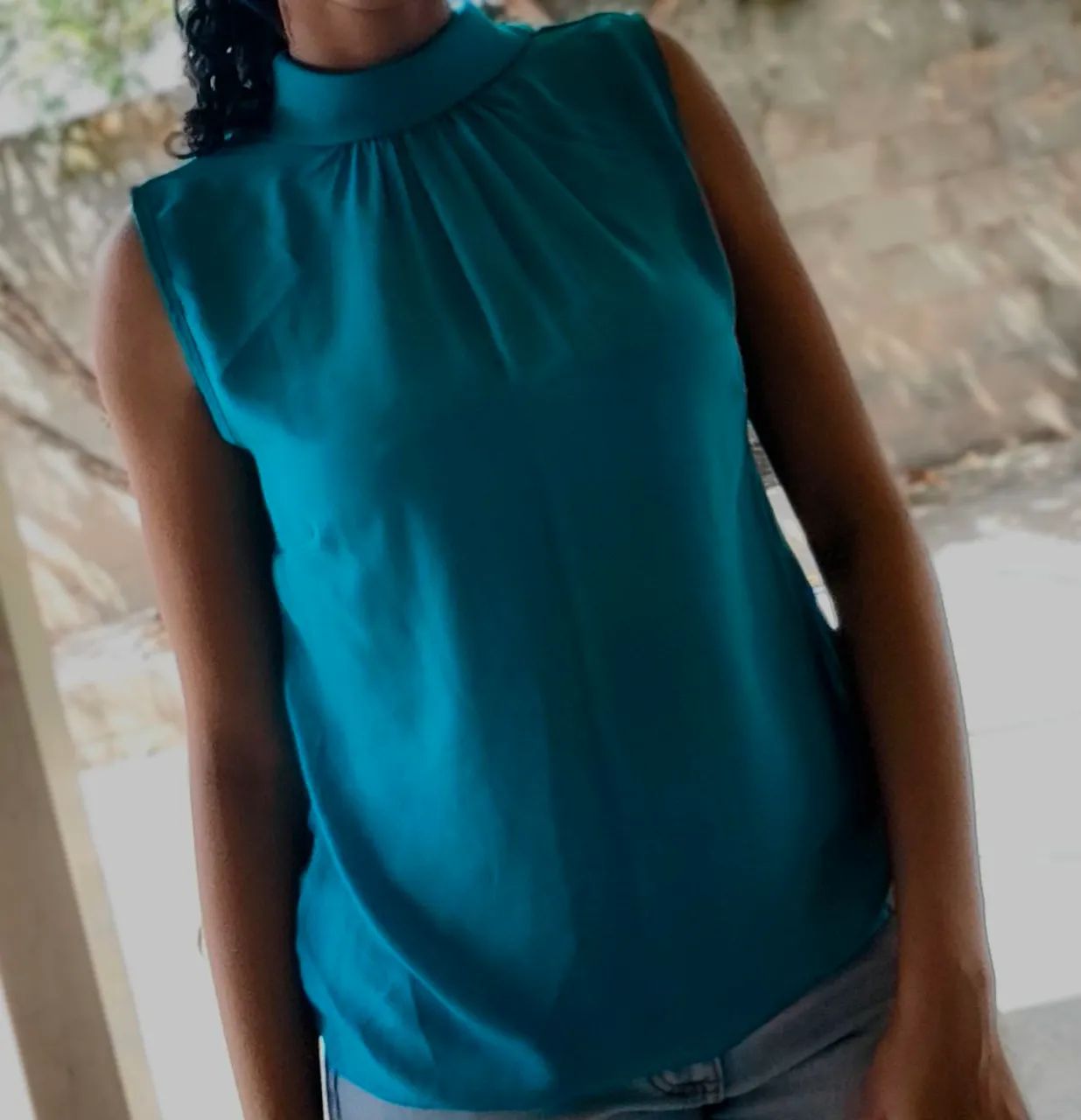 Blusa feminina azul