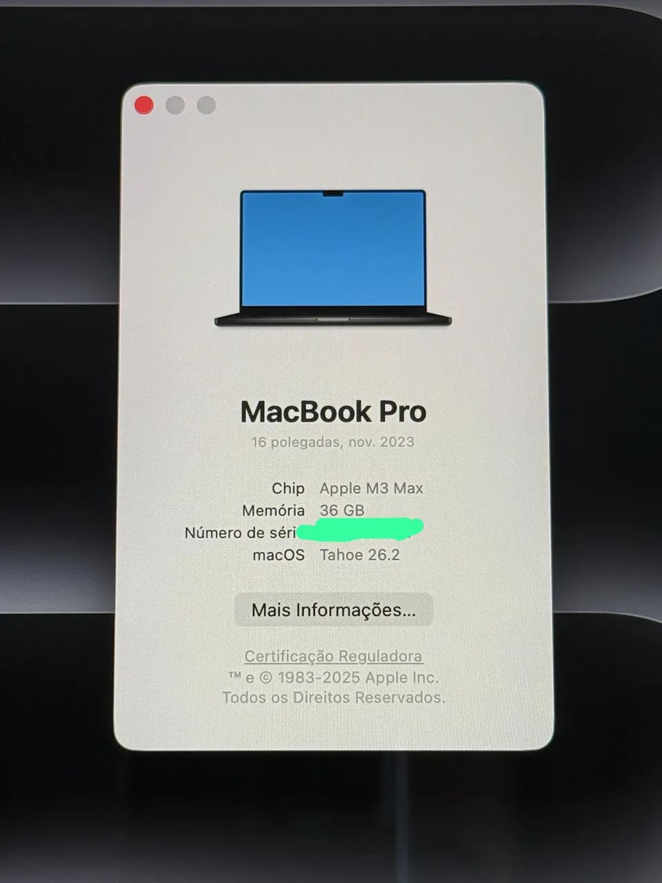 MacBook Pro 16? M3 MAX 36gb 1TB SSD 2023 - Notebooks - Jardim