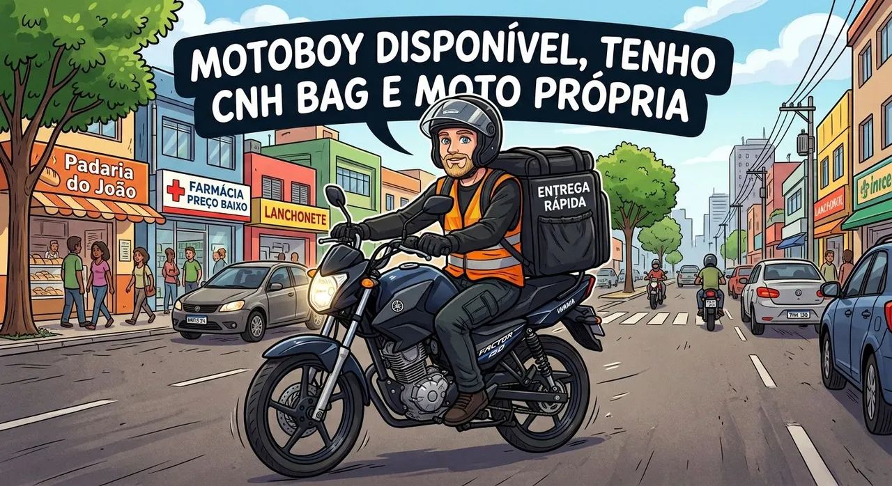 Sou motoboy Disponível 