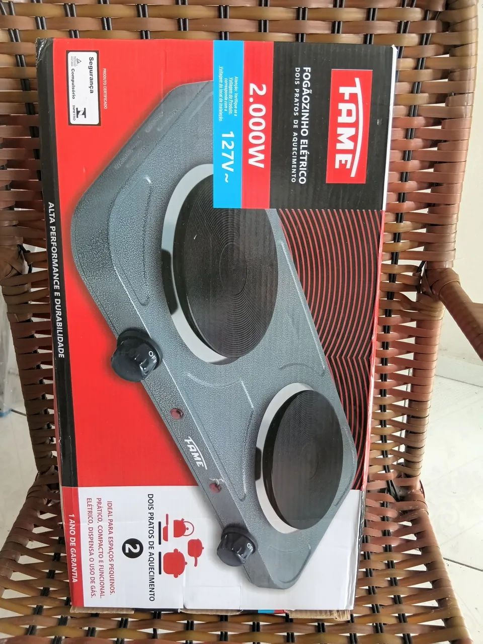 Fogao eletrico 2 bocas