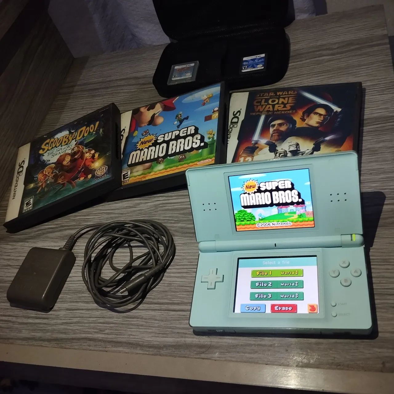 Nintendo Ds Lite + 5 Jogos 
