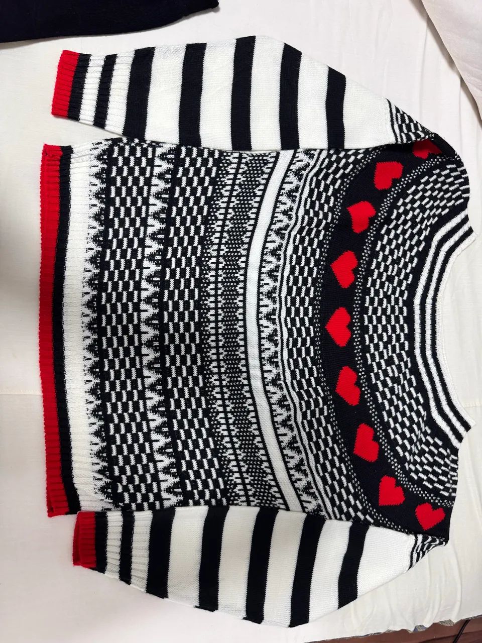 Tricot coração feminino