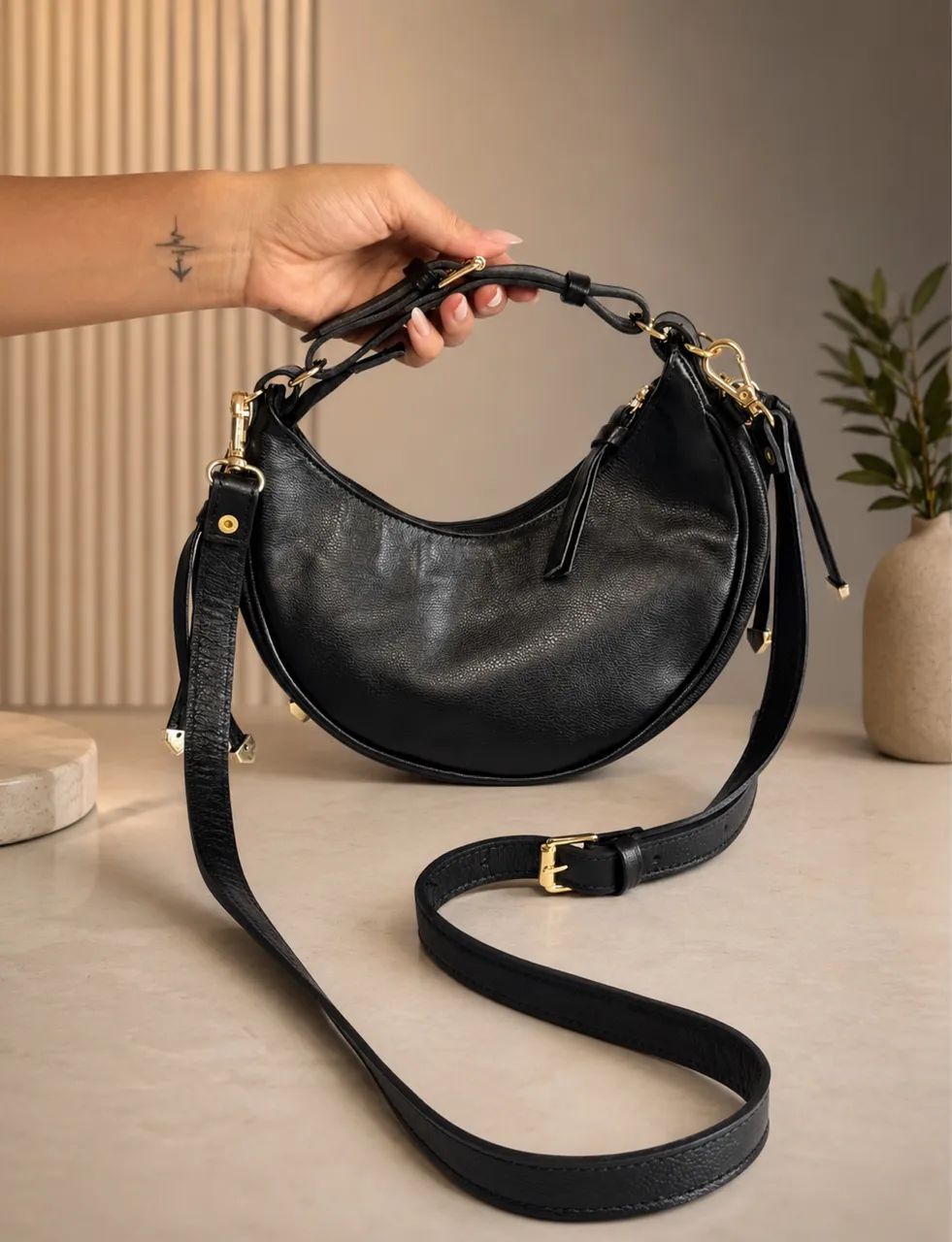 Bolsa em couro legítimo  - Foto 3