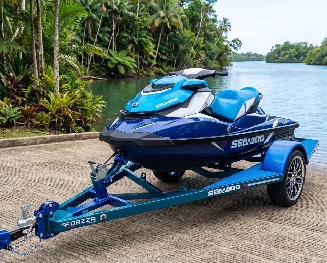 Reboque / Carretinha Premium para Jet Ski Forzza - Aro de Liga Leve e LED  - Foto 3
