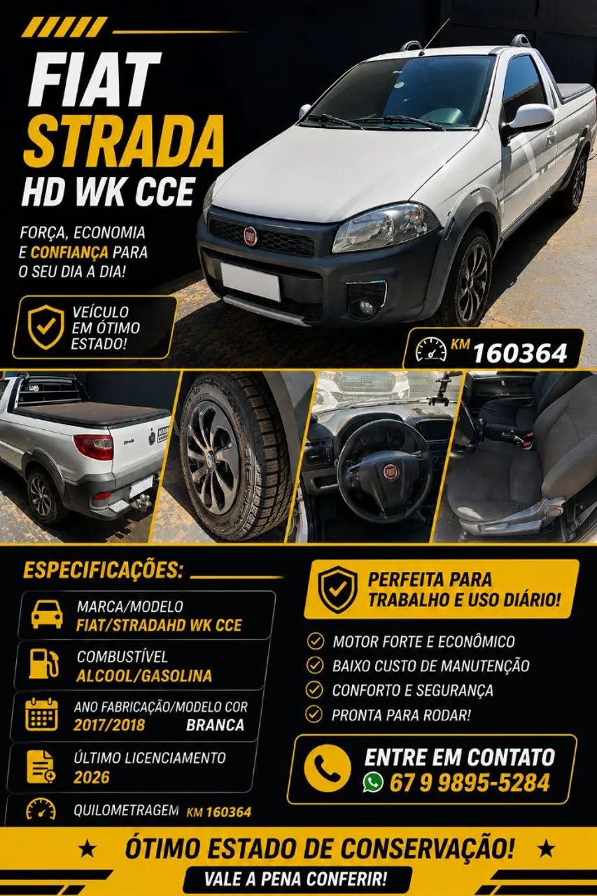 Fiat Strada Strada Working HARD 1.4 Fire Flex 8V CS 2018