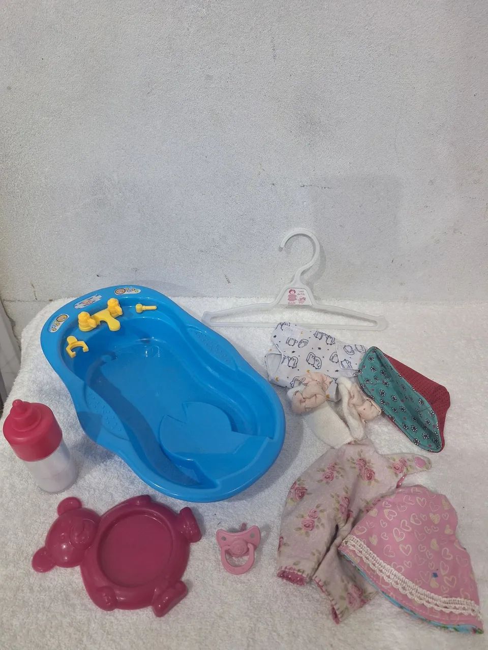 Lote de acessórios diversos para boneca bebê brinquedo 