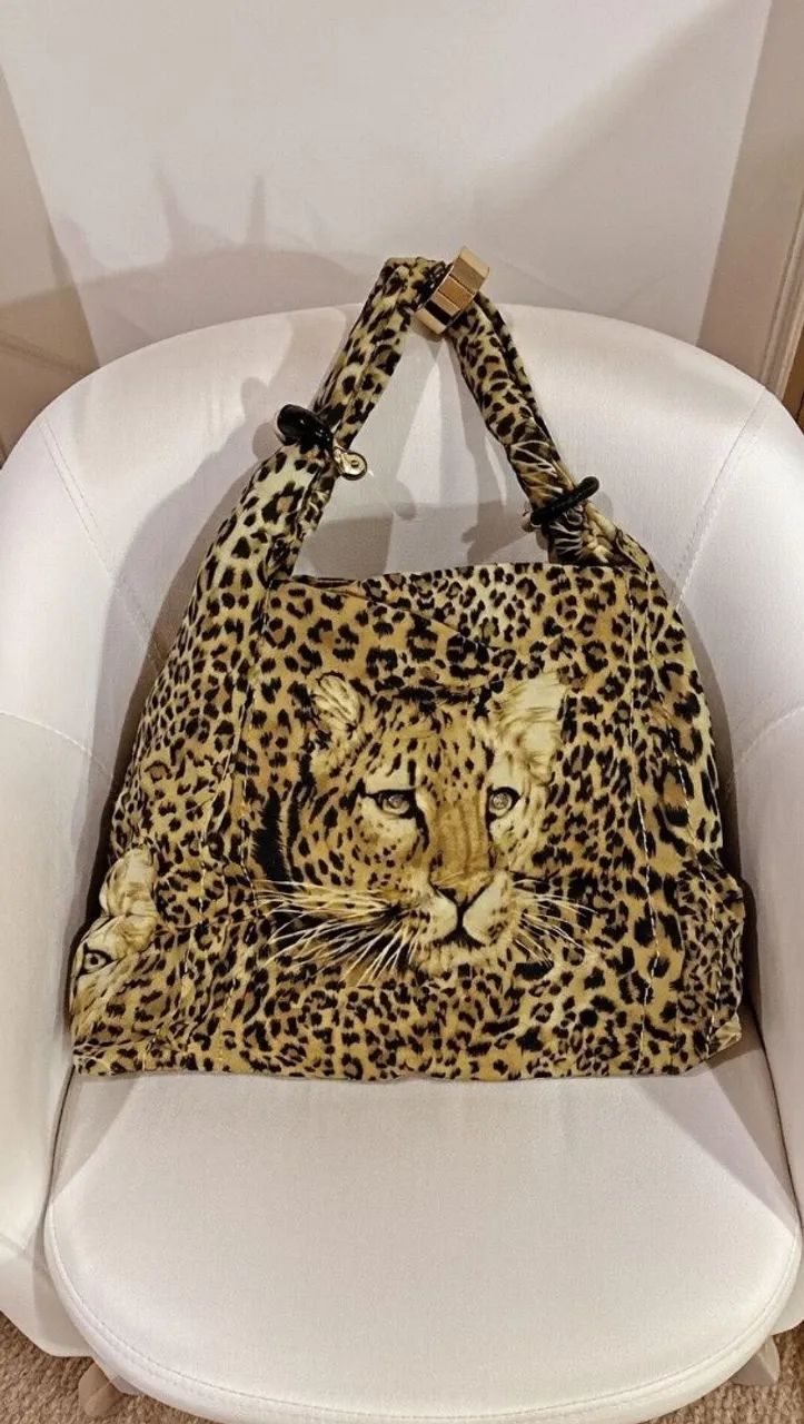 Bolsa Enfim modelo Tote argolas douradas  - Foto 2