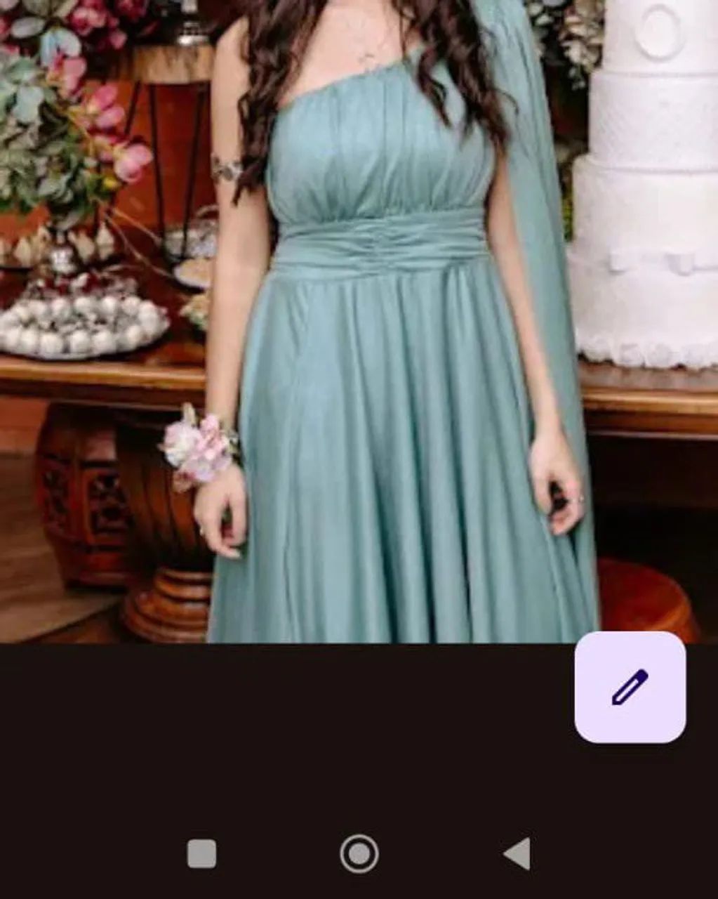 Vestido verde menta