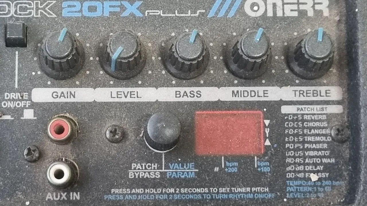 Amplificador de Guitarra ONERR BLOCK FX 20W RMS 127/220V - Foto 3