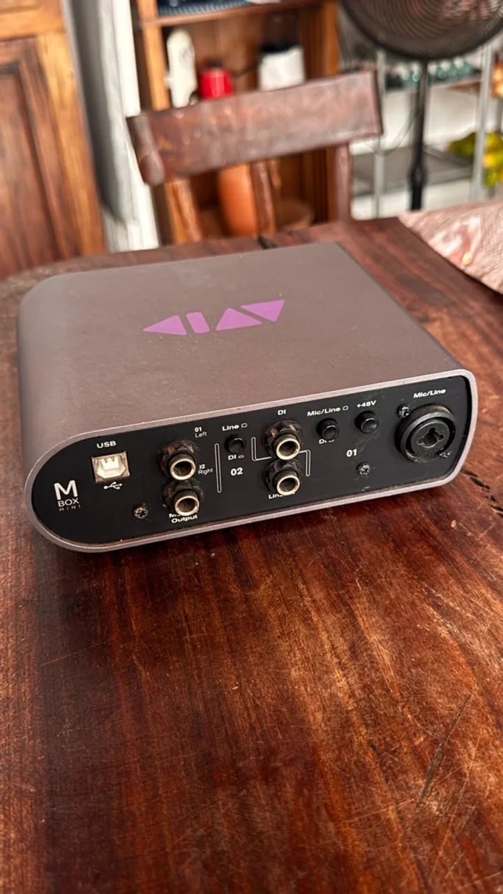 Interface Avid Mbox Mini