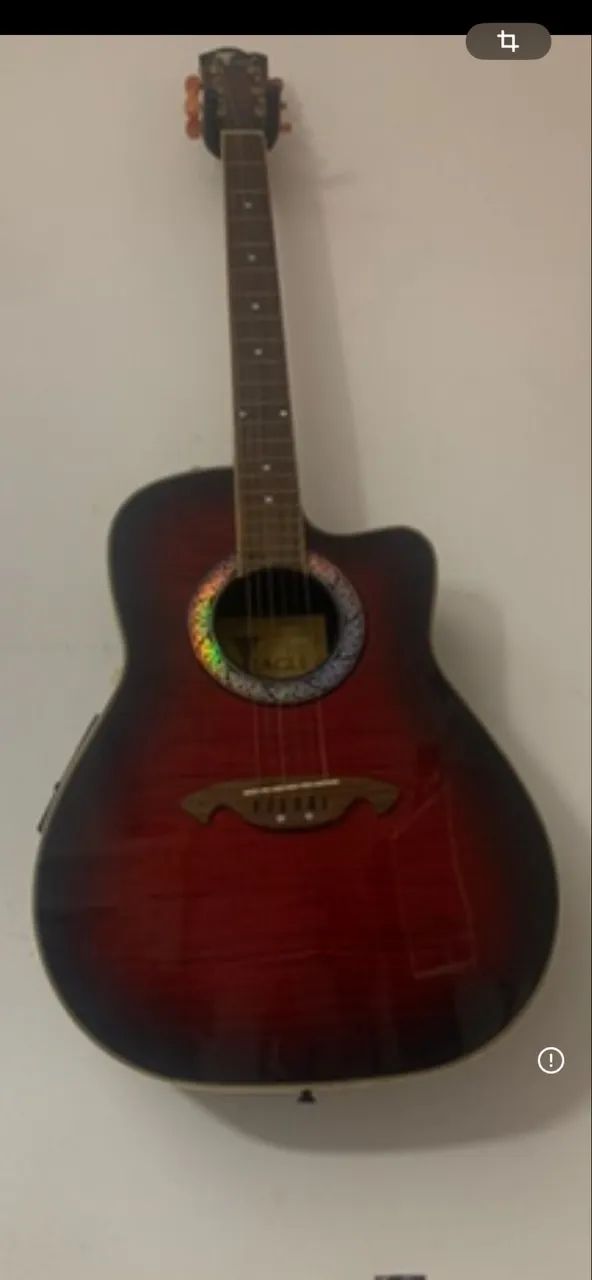 Violao eagle ch 306 burst vermelho