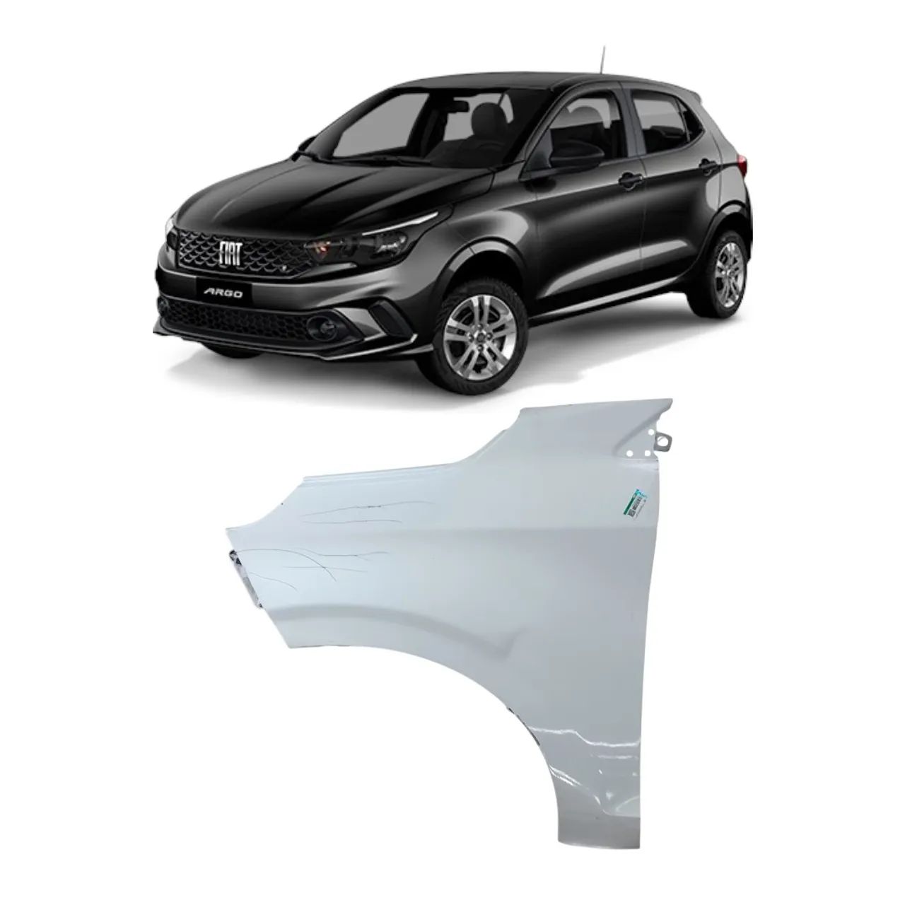 paralama esquerdo Fiat argo 2022 2023