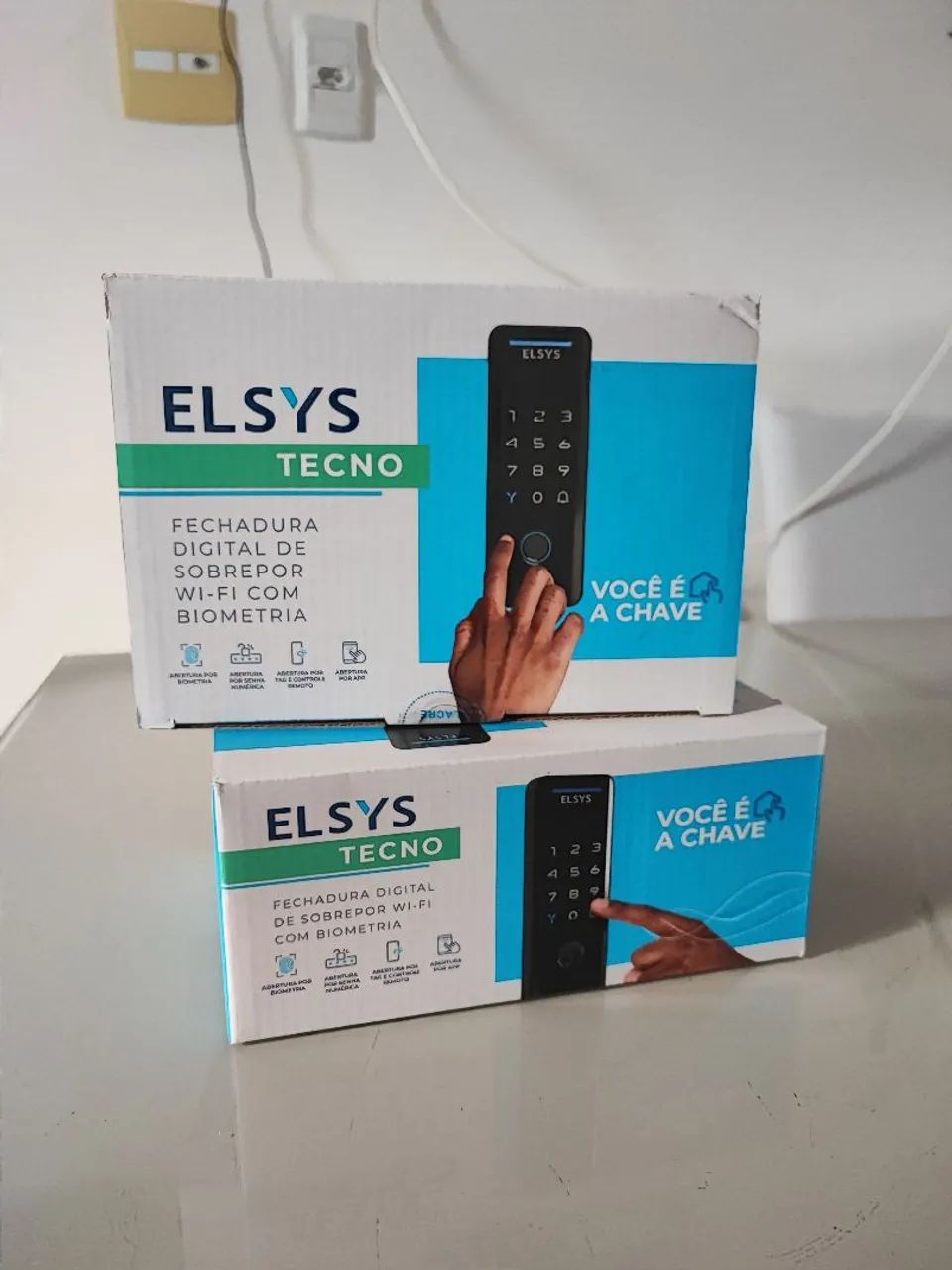 Fechadura eletrônica digital com wifi e biometria NOVA - Foto 3