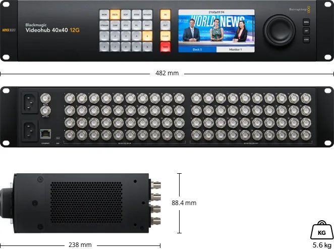 Videohub 40x40 12 G blackmagic - Foto 2