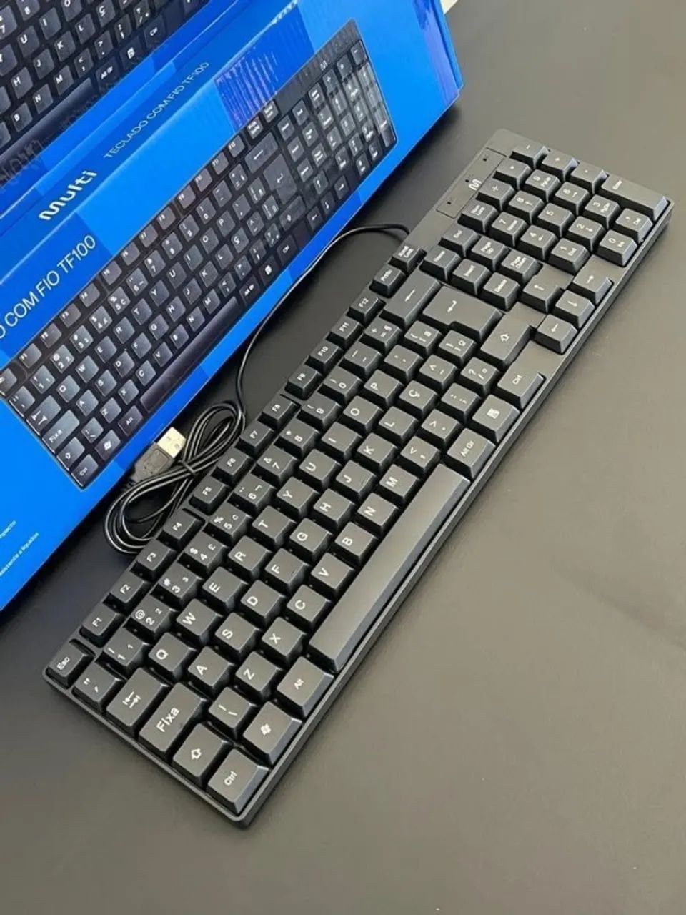 Teclado Multi com Fio USB Compacto ABNT2 - Prático e Confortável - Foto 2