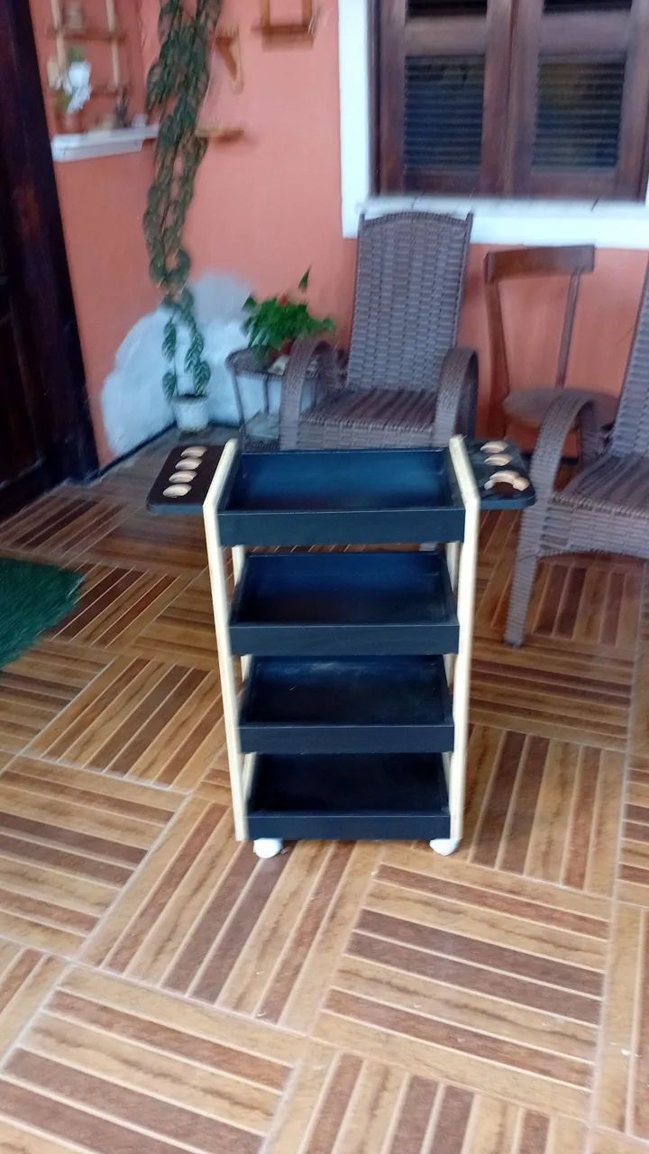 Carrinho Auxiliar Preto  - Foto 3